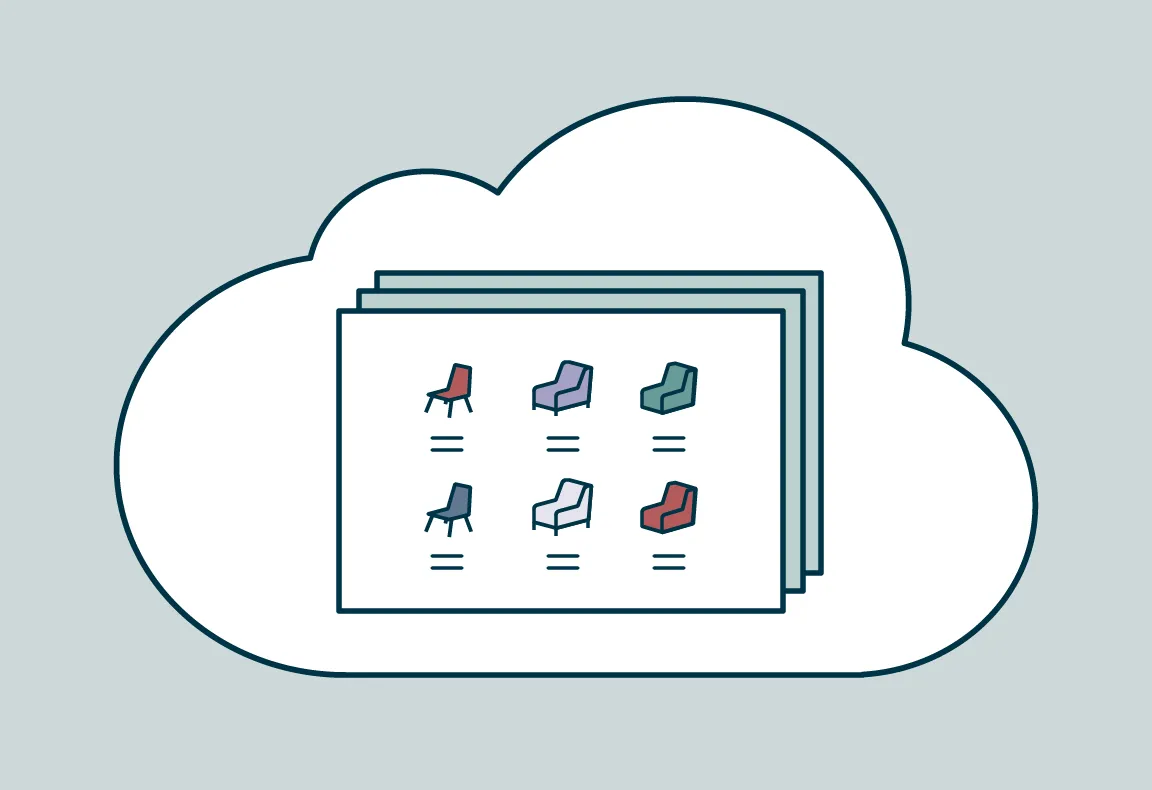 家具の􄏇D モデル作成